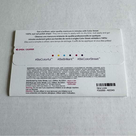 *Retired* Color Street: Nine Lives | Black Cat Halloween Clear Overlay Glitter - Picture 4 of 16